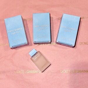 Dolce & Gabbana Light Blue Travel size mini (Lot of 3)